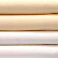 Bed-e-byes Plain Flat Sheets 2 Pack Cream Picture