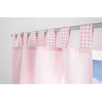 Baroo Tab Top Curtain-respberry Pink Gingham Picture