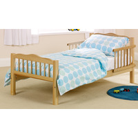 Baroo Cot Bed Set-blue Polka Picture